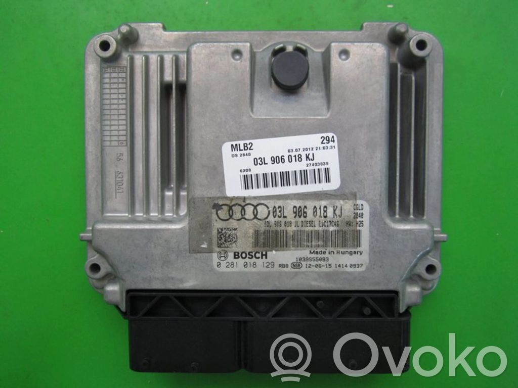 Engine control unit/module ECU   03L906018KJ,0281018129