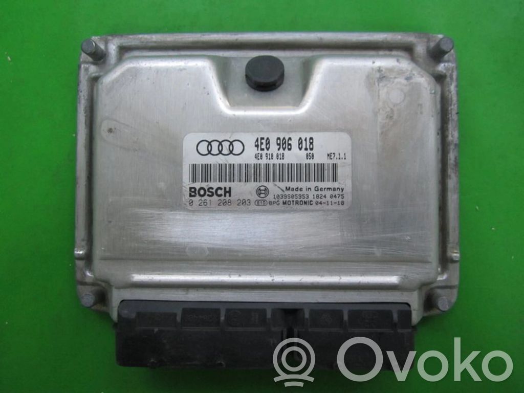 Audi A8 S8 D3 4E Unidad de control/módulo ECU del motor 