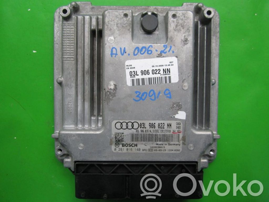 Engine control unit/module ECU   03L906022NN,0281016140
