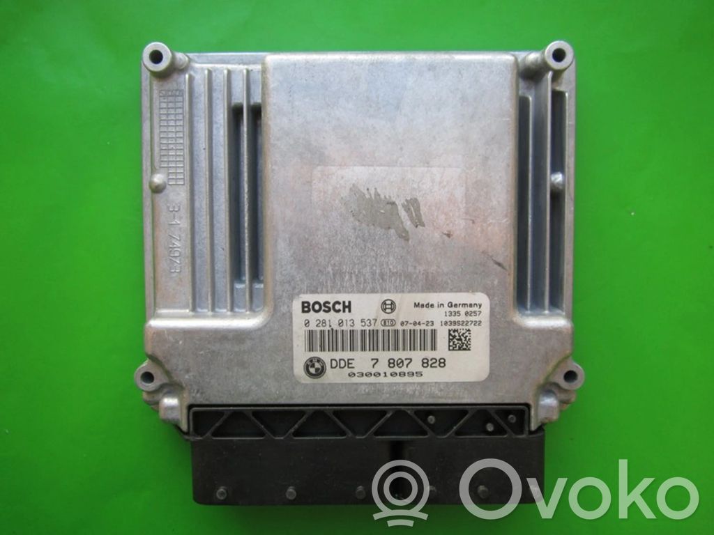 Engine control unit/module ECU   DDE7807828,0281013537