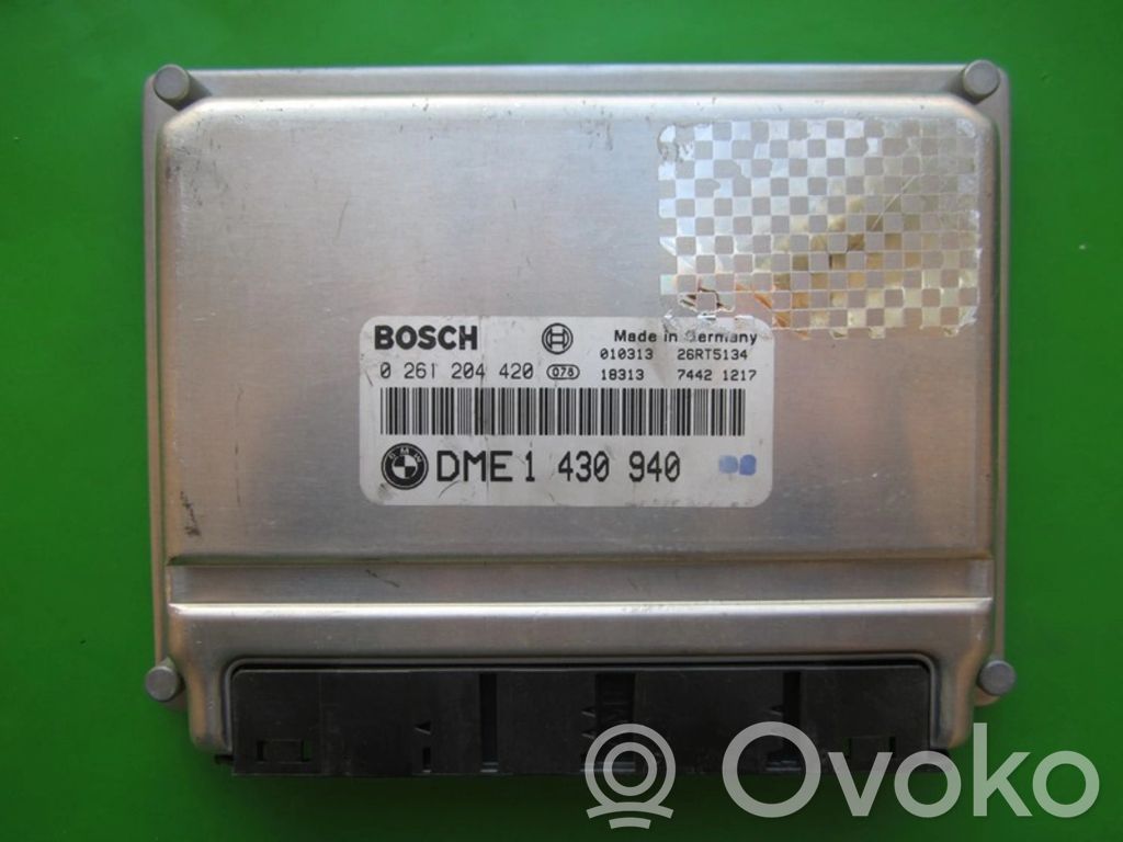 BMW 3 E46 Unidad de control/módulo ECU del motor 