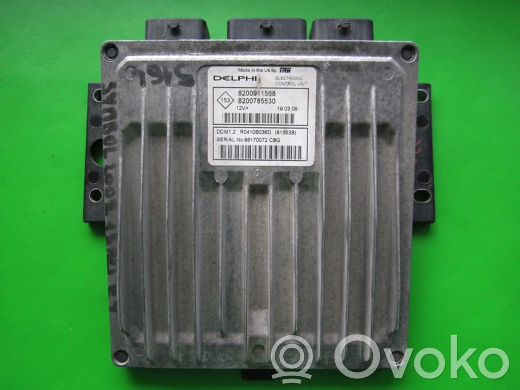 Engine control unit/module ECU   8200785530,81353B