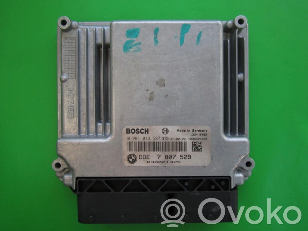 Centralina/modulo motore ECU   DDE7807529,0281013537