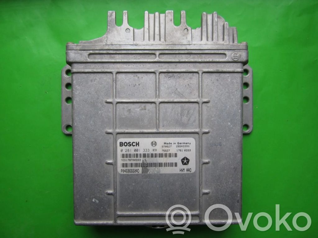 Engine control unit/module ECU   P04686660AD,0281001333