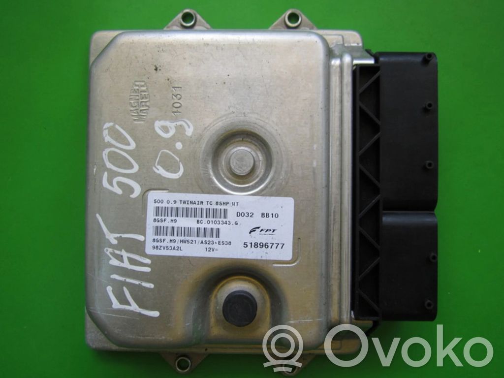 Fiat 500 Unidad de control/módulo ECU del motor 