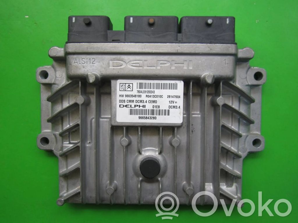 Engine control unit/module ECU   9665843280,28147604