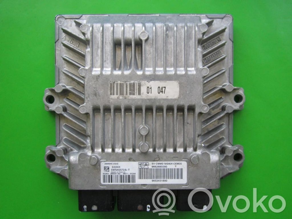 Engine control unit/module ECU   9662685580,5WS40572AT