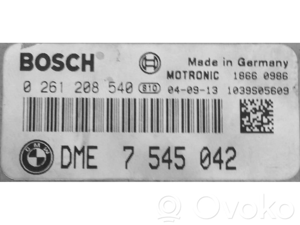 Unité de commande, module ECU de moteur   DME7545042,0261208540