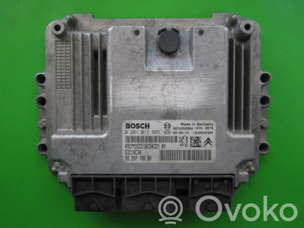 Engine control unit/module ECU   9659778580,0281011965