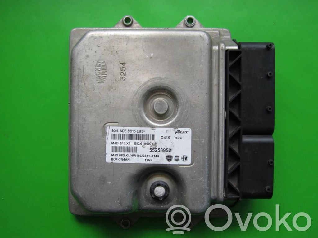 Fiat 500 Unité de commande, module ECU de moteur 