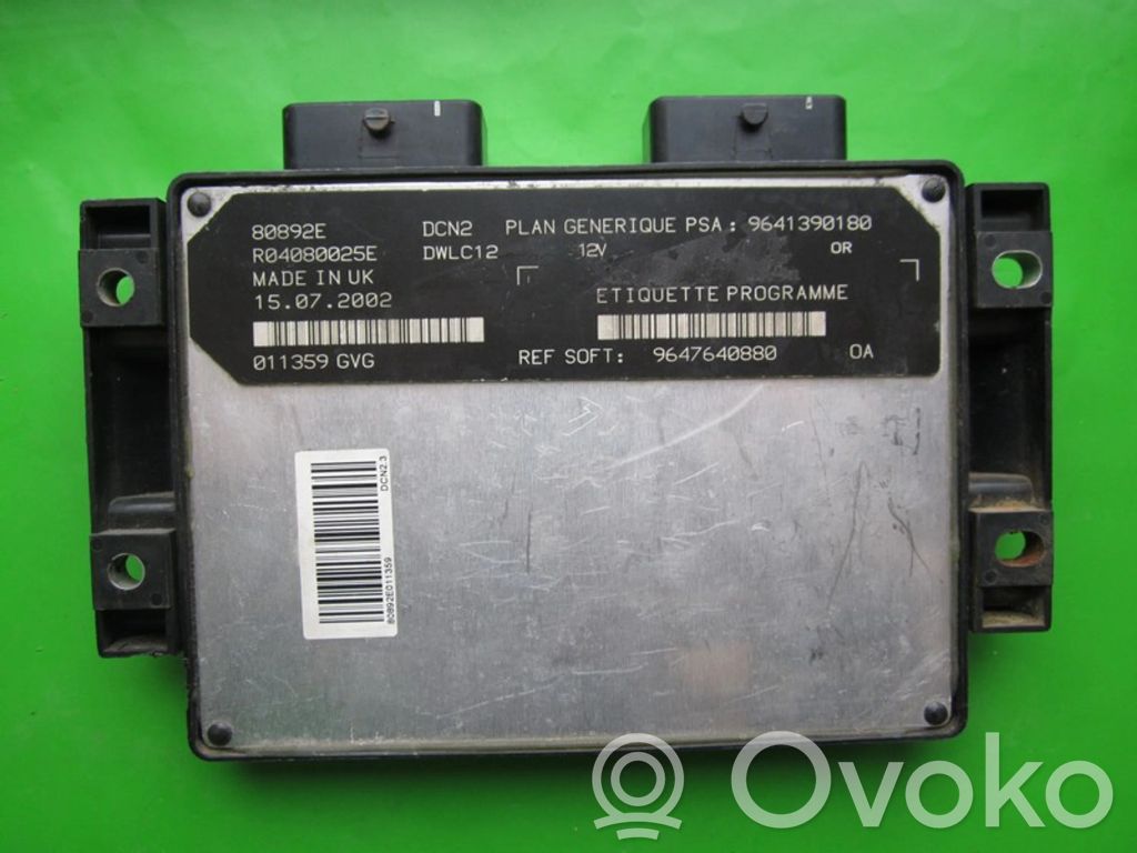 Peugeot Partner Engine control unit/module ECU 