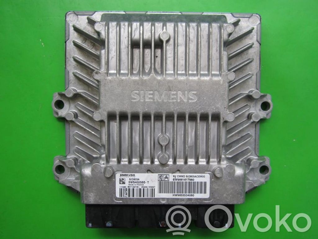 Citroen C5 Motora vadības bloka ECU 