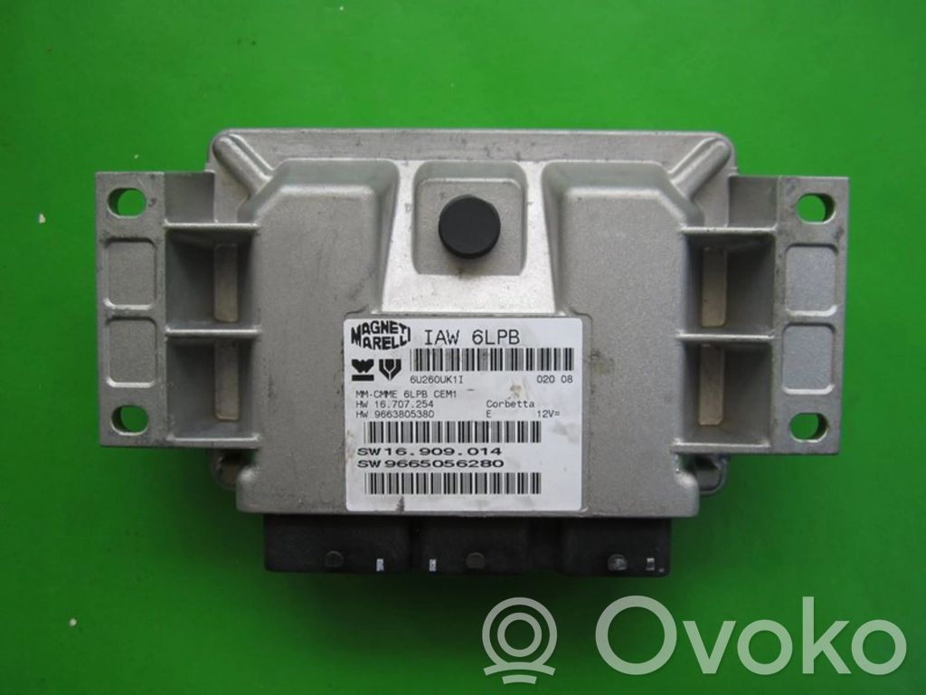 Engine control unit/module ECU   9665056280,9663805380
