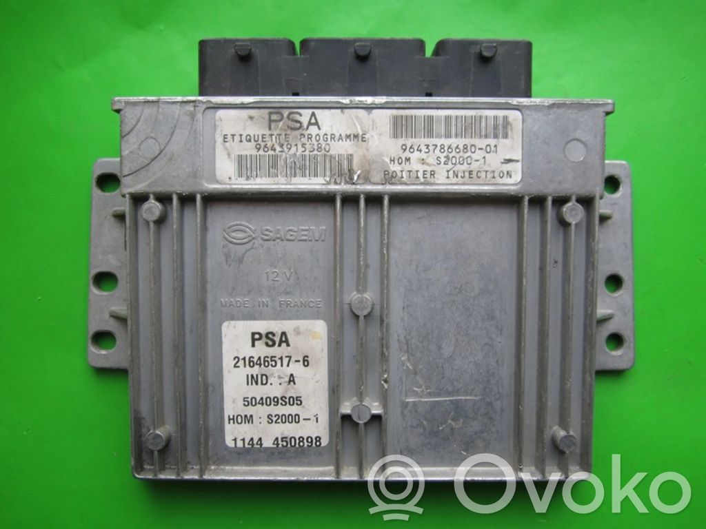 Engine control unit/module ECU   9643786680,21646517