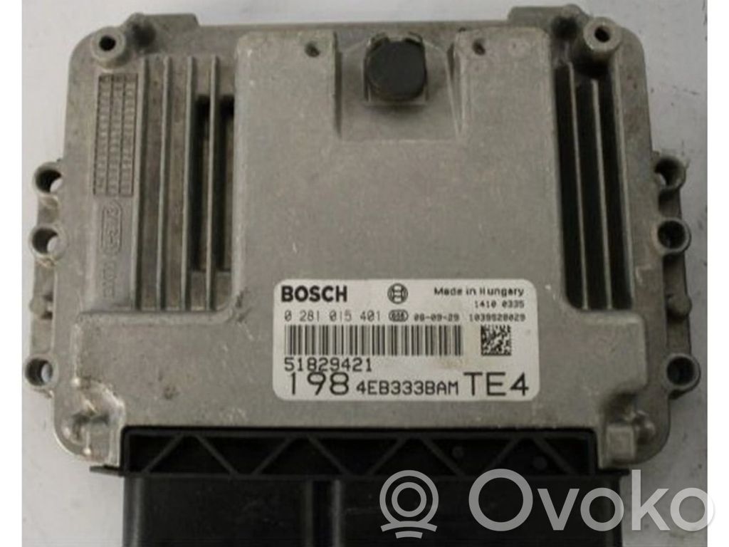 Fiat Bravo Unité de commande, module ECU de moteur 