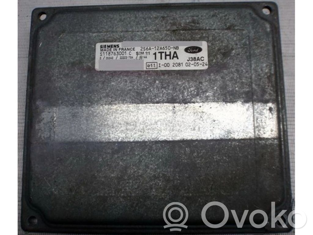 Engine control unit/module ECU   2S6A12A650NB,S118763001C