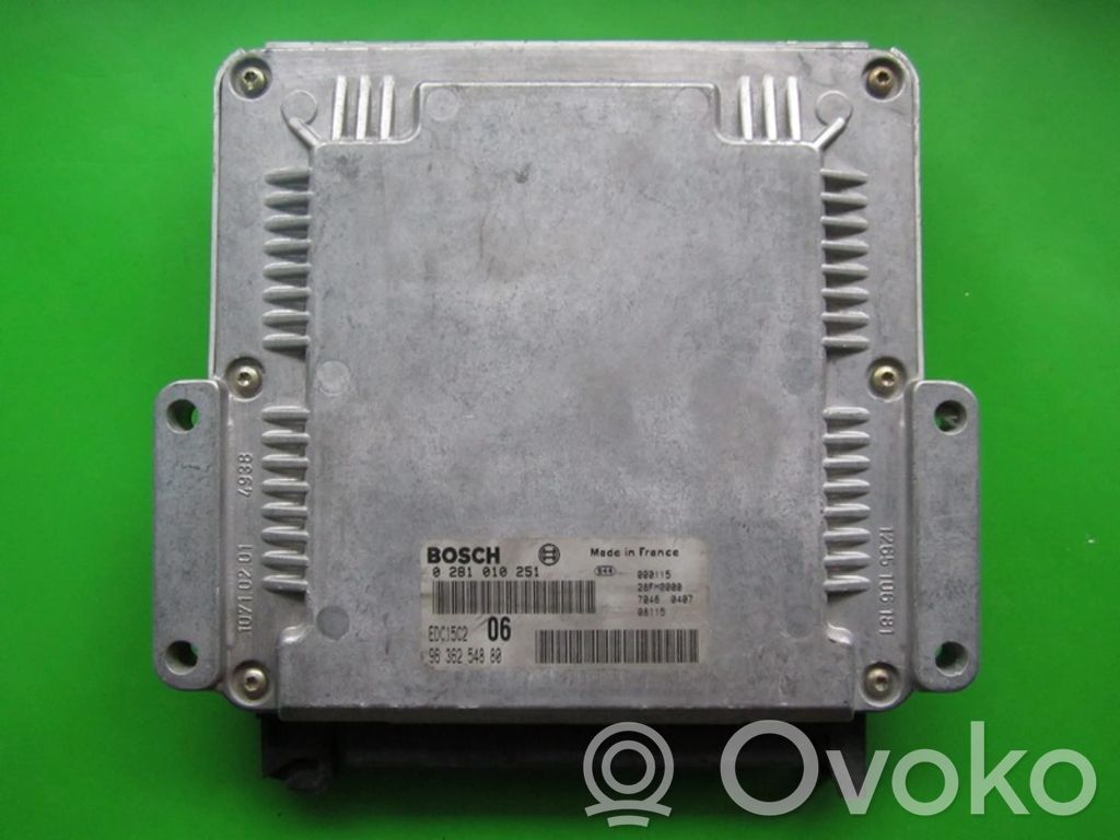 Engine control unit/module ECU   9636254880,0281010251