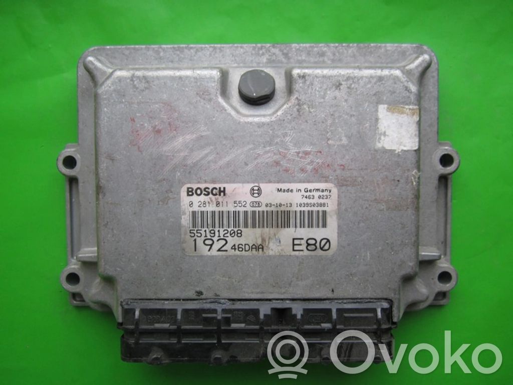 Fiat Stilo Engine control unit/module ECU 
