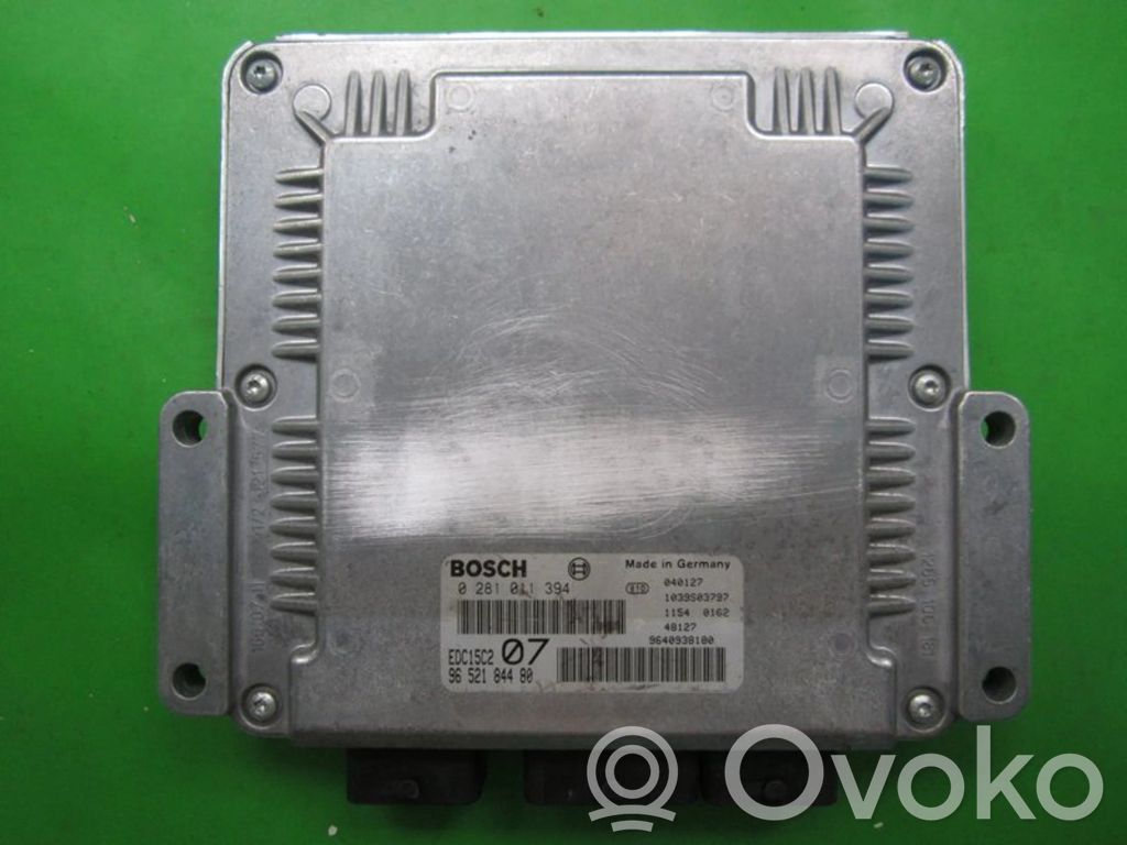 Unité de commande, module ECU de moteur   9652184480,0281011394