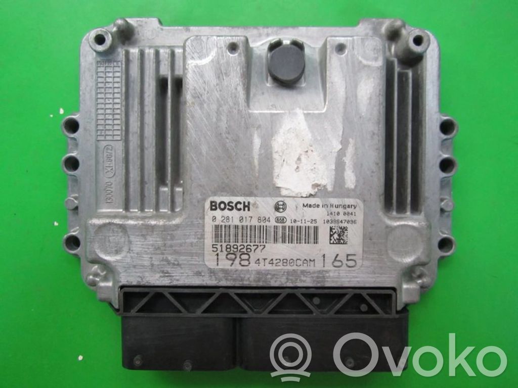 Engine control unit/module ECU   51892677,0281017804