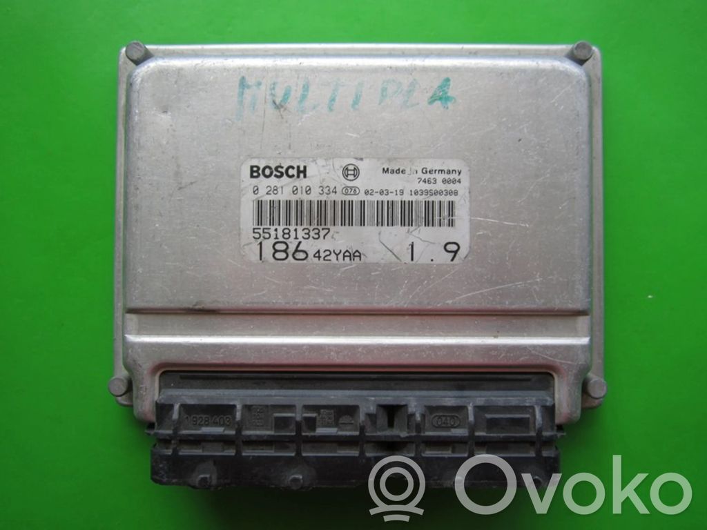 Engine control unit/module ECU   55181337,0281010334