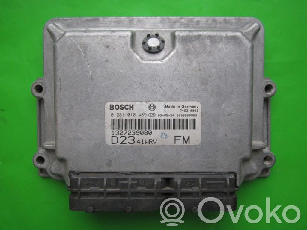 Engine control unit/module ECU   1327239080,0281010489