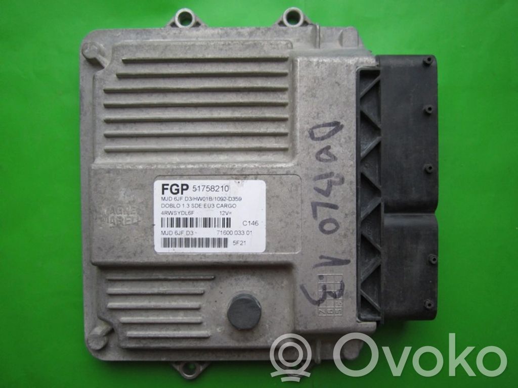 Fiat Doblo Unitate control motor/modul ECU 