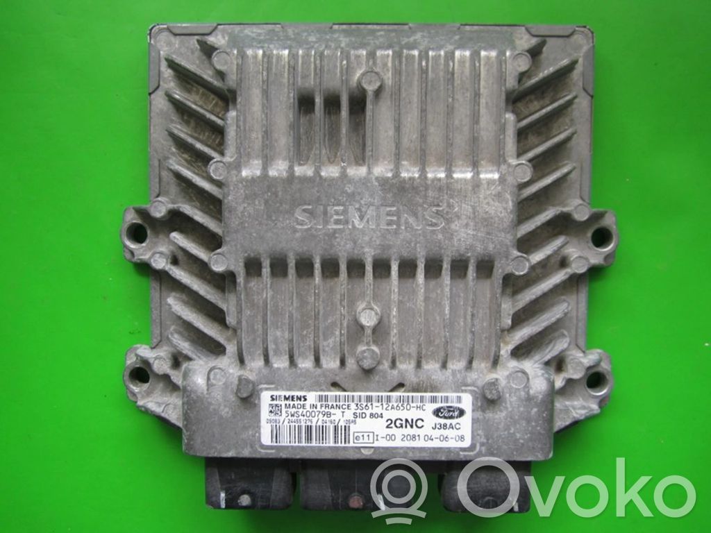 Engine control unit/module ECU   3S6112A650HC,5WS40079BT