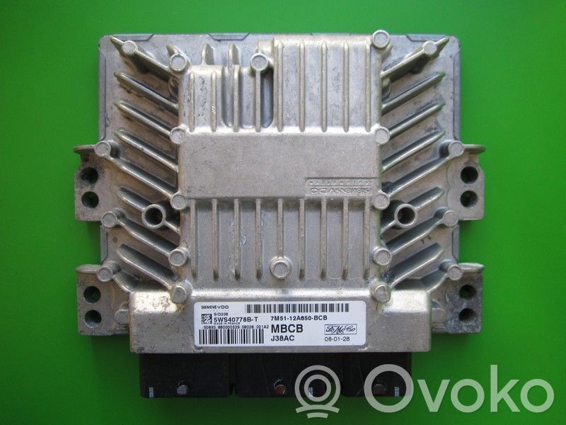 Unité de commande, module ECU de moteur   7M5112A650BCB,5WS40778BT