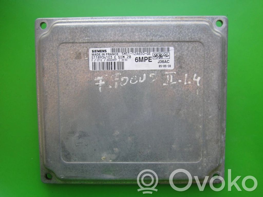 Unité de commande, module ECU de moteur   5M5112A650GE,S118934103E
