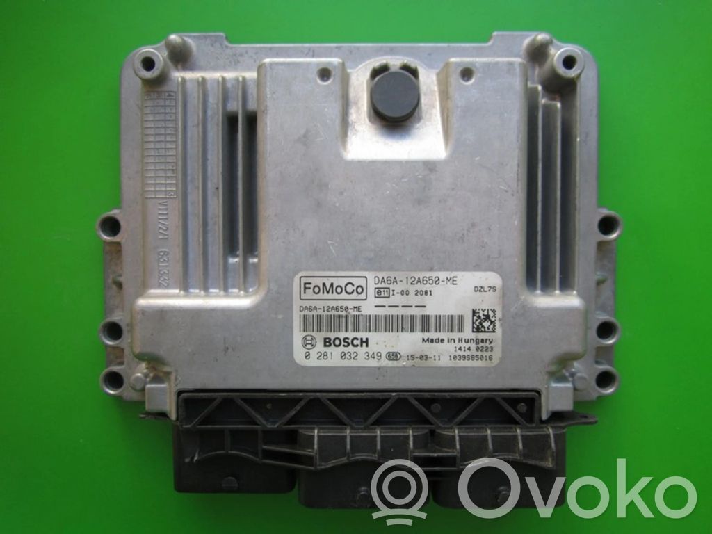 Engine control unit/module ECU   DA6A12A650ME,0281032349
