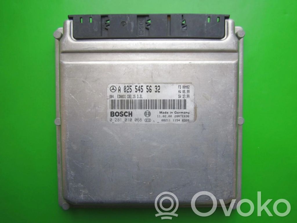 Engine control unit/module ECU   A0255455632,0281010068