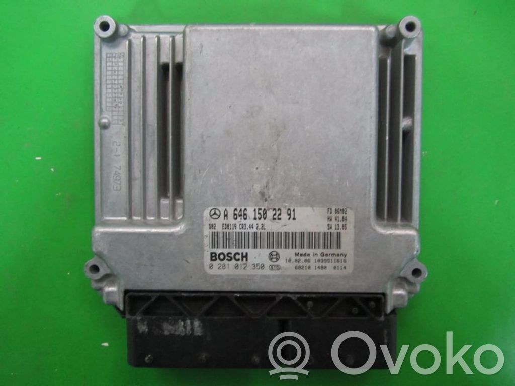 Engine control unit/module ECU   A6461502291,0281012350
