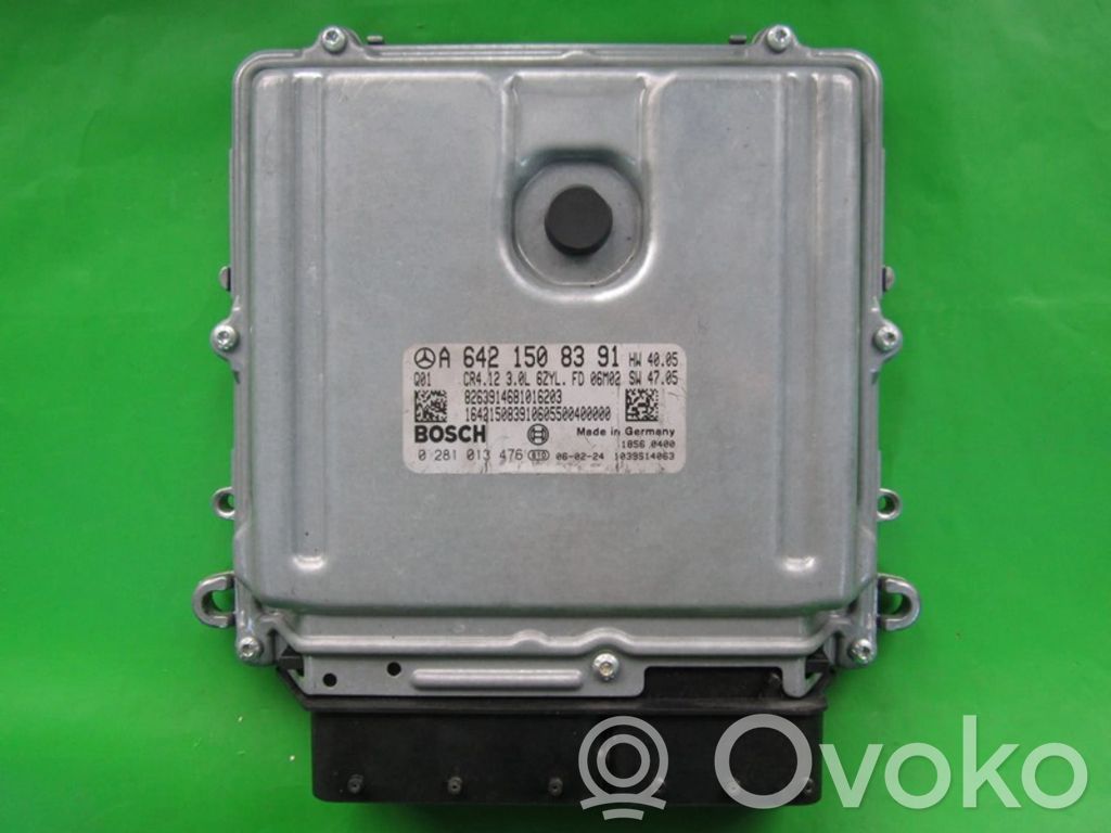 Engine control unit/module ECU   A6421508391,0281013476