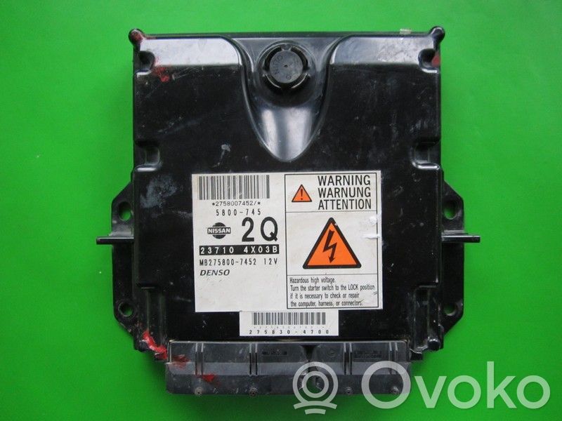 Engine control unit/module ECU   237104X03B,MB2758007452