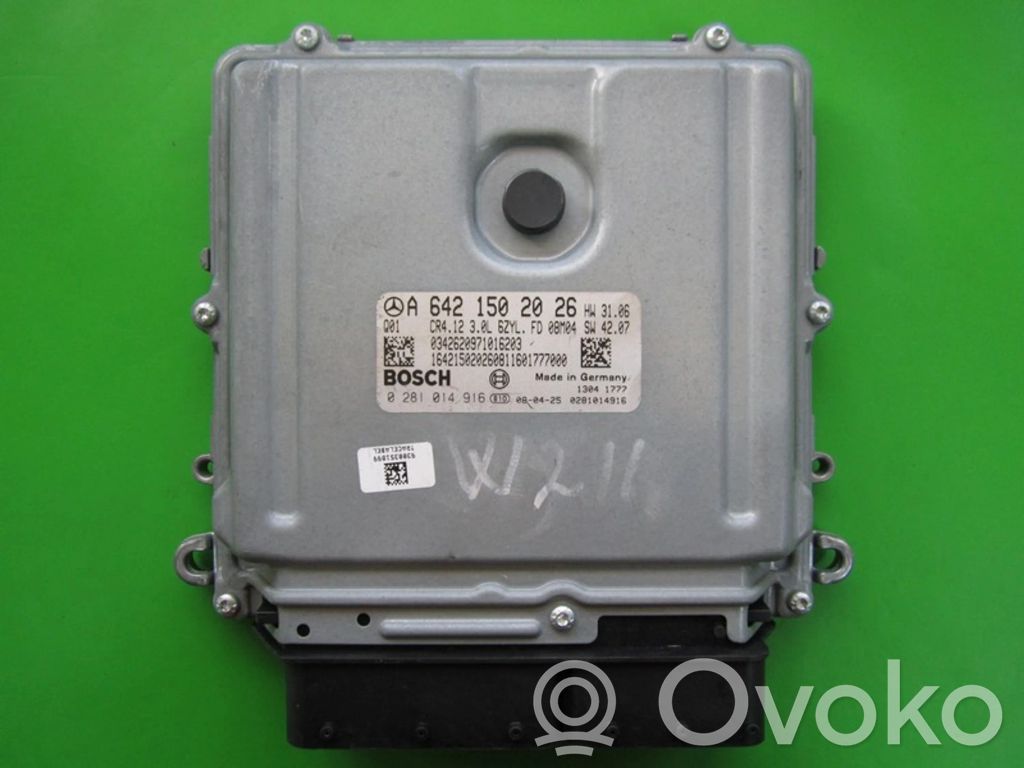 Engine control unit/module ECU   A6421502026,0281014916
