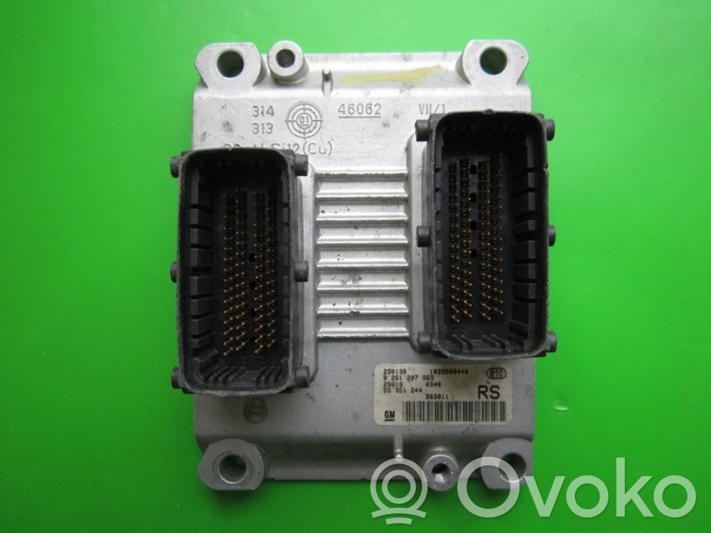 Unité de commande, module ECU de moteur   55351244,0261207965