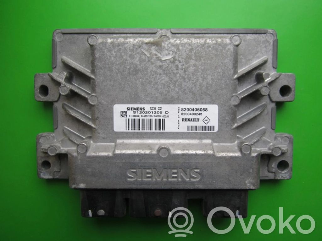 Engine control unit/module ECU   8200406058,S120201205D