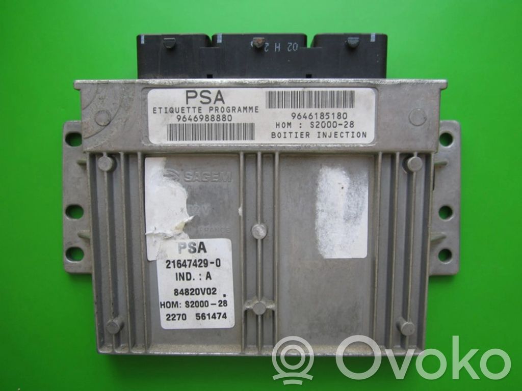 Peugeot 307 Unitate control motor/modul ECU 