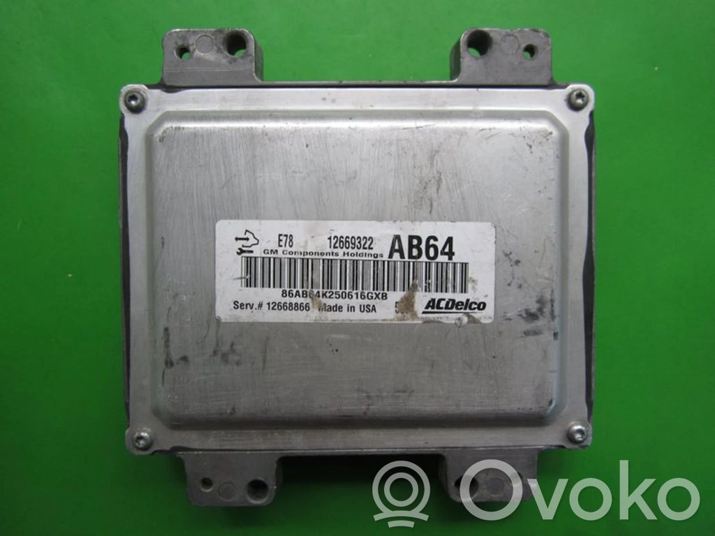 Unité de commande, module ECU de moteur   12669322,AB64