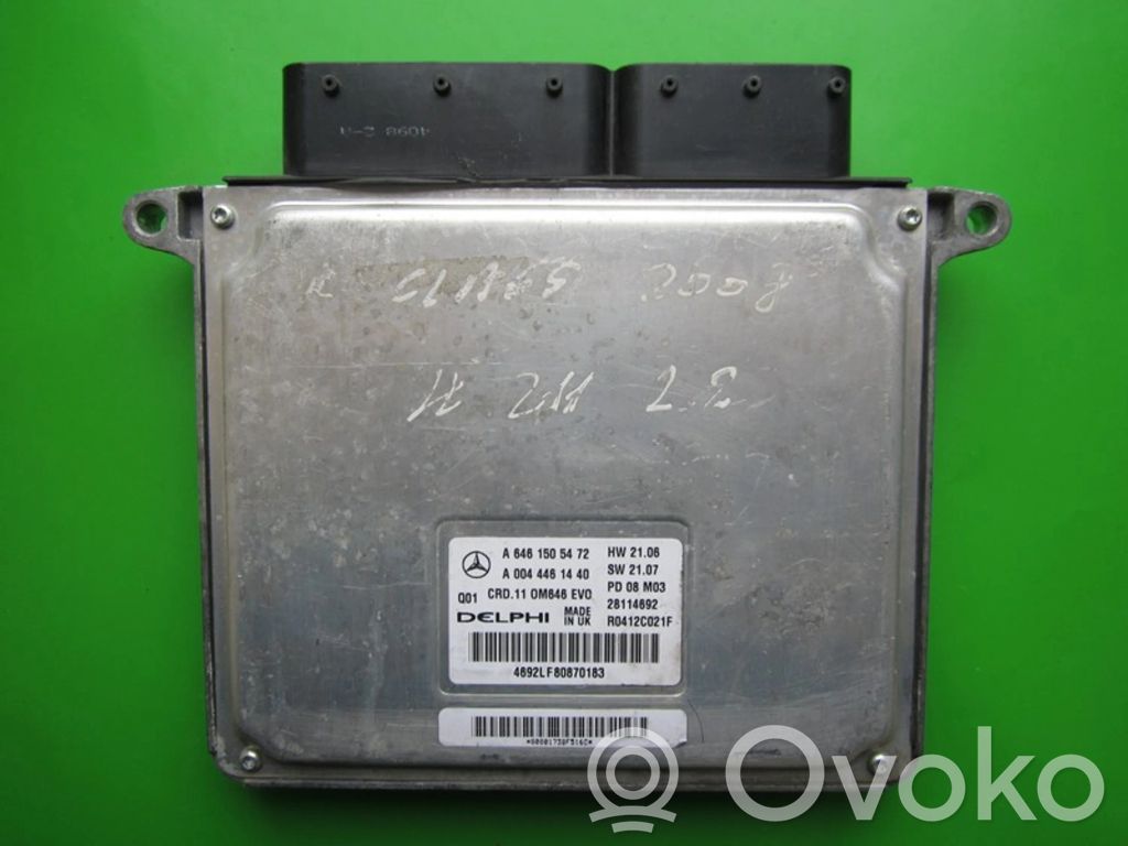 Engine control unit/module ECU   A6461505472,28114692