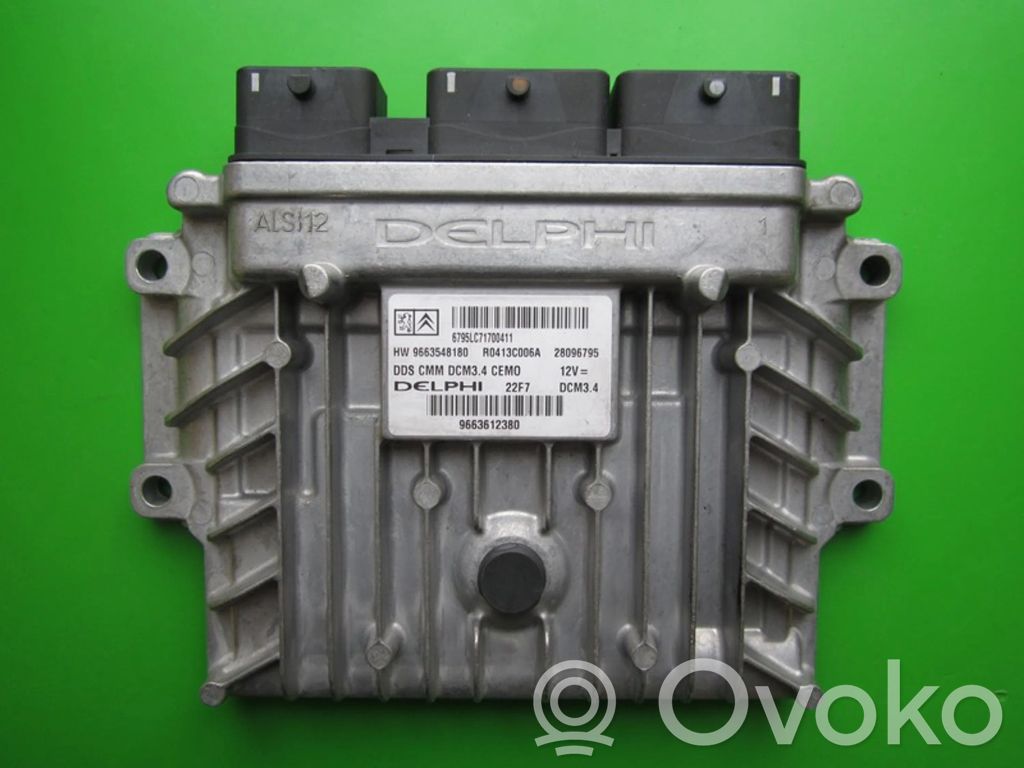 Engine control unit/module ECU   9663612380,28096795