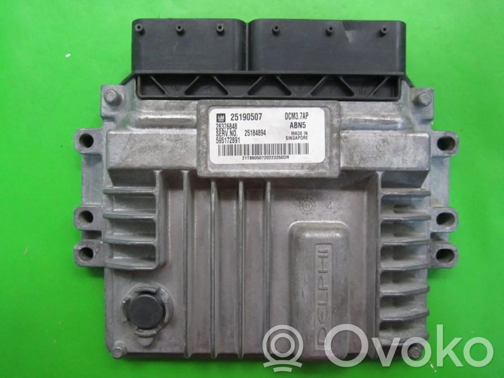 Engine control unit/module ECU   25190507,ABN5