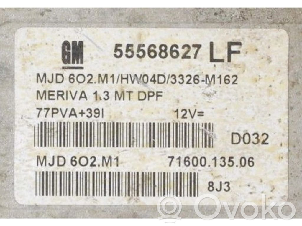Opel Meriva A Engine control unit/module ECU 