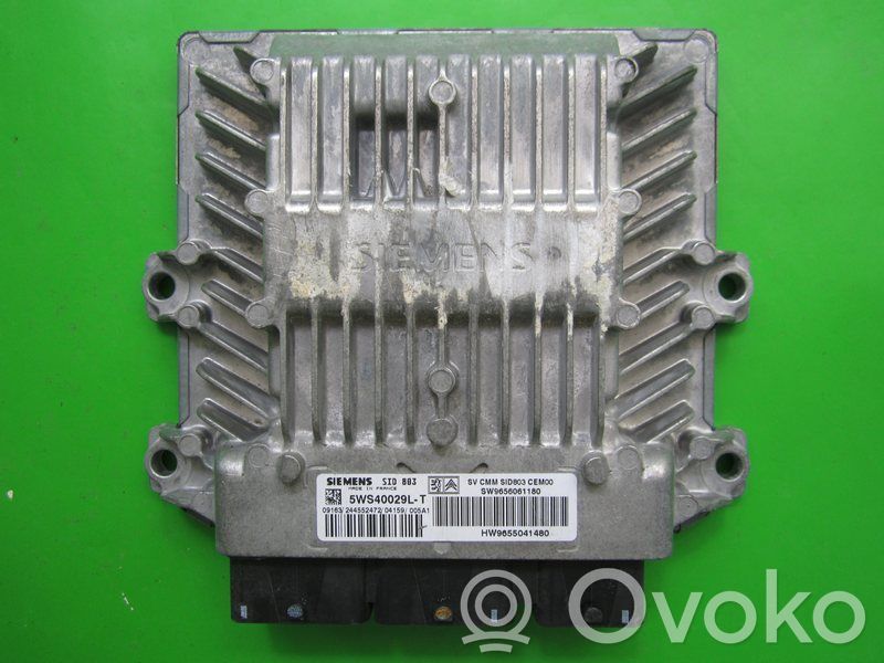 Engine control unit/module ECU   9656061180,5WS40029LT