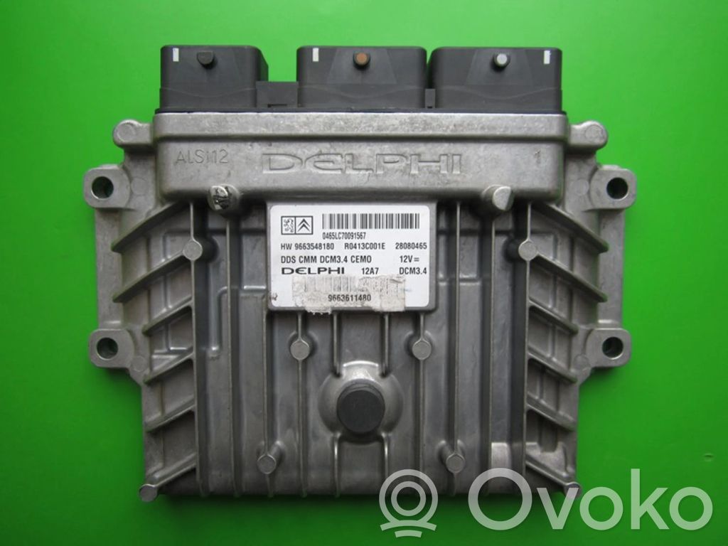 Engine control unit/module ECU   9663611480,28080465