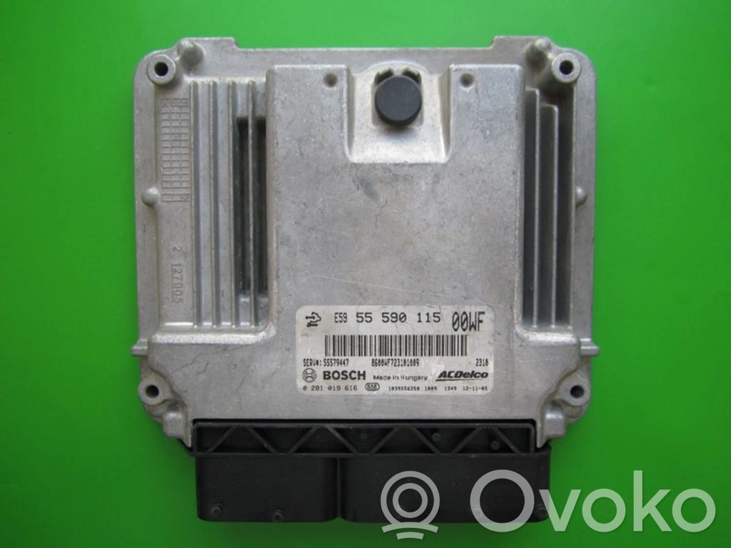 Engine control unit/module ECU   55590115,0281019616