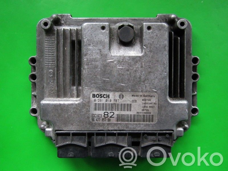 Engine control unit/module ECU   9647785780,0281010707