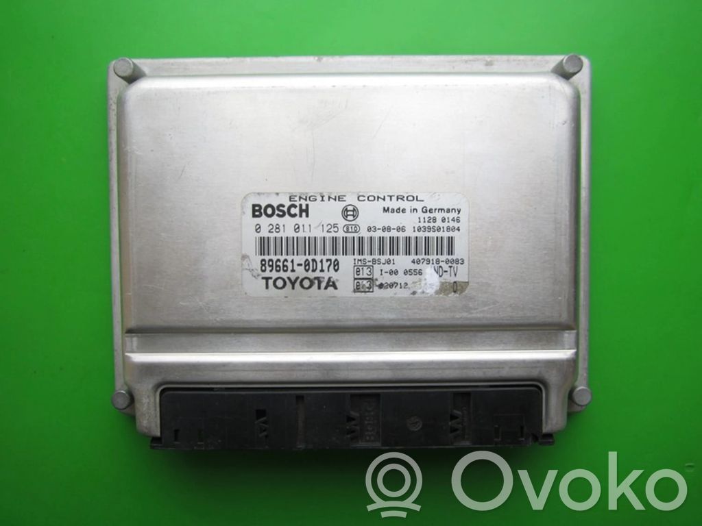 Engine control unit/module ECU   896610D170,0281011125