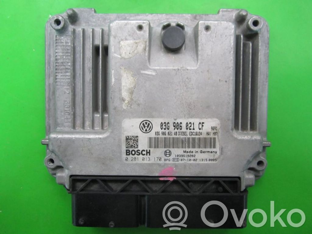 Galios (ECU) modulis   03G906021CF,0281013170